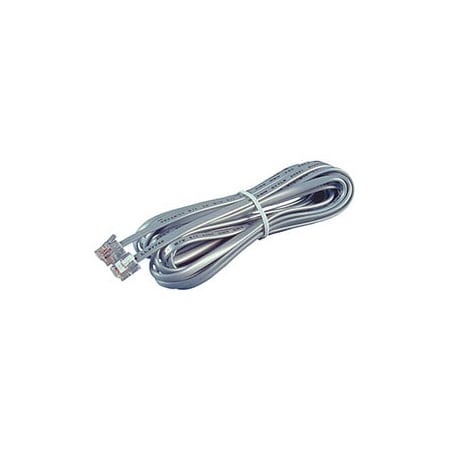Full Modular 4-Conductor Phone Line Cord, 14 Ft